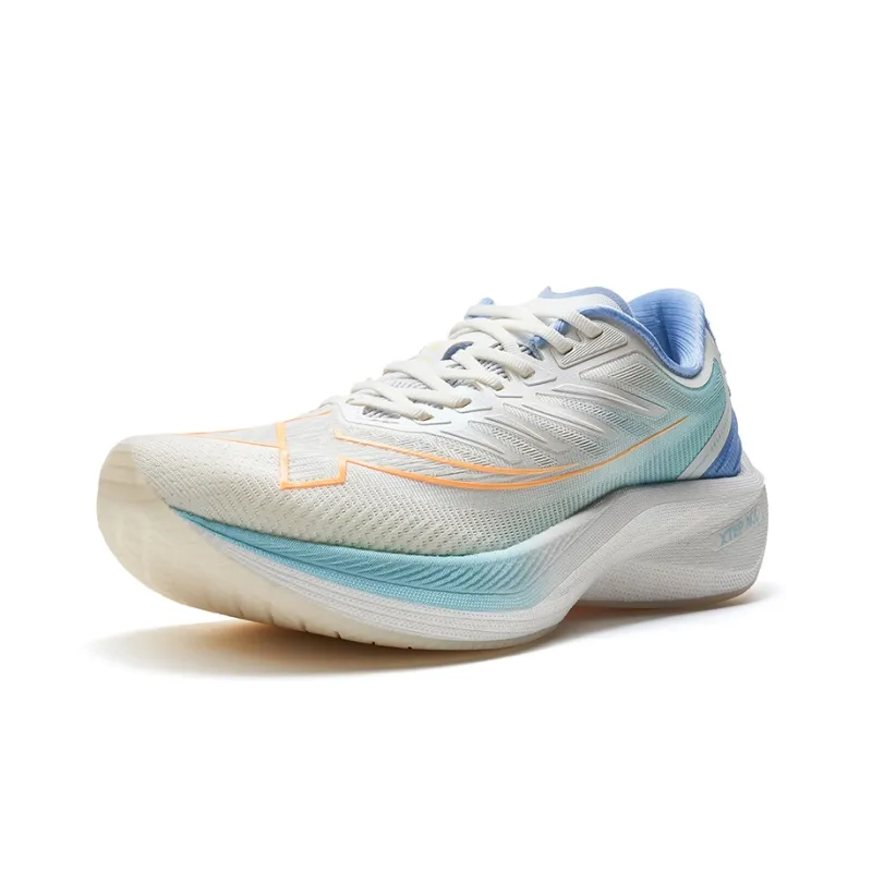 XTEP Anti Slip Wear Resistant Low Top Casual Running Shoes Men's Sail White/Wool Moon Blue-1