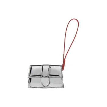 Jacquemus Polyurethane Earphone Case Mini Women's Silver