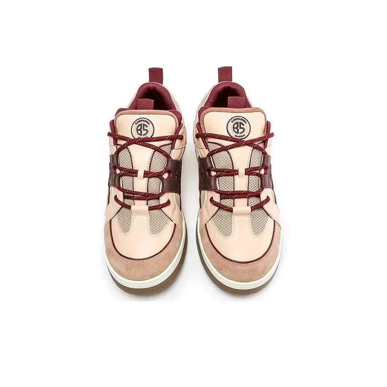 BLOCCO5 SKATE Collection Low Top Skateboard Shoes Women's Light Pink-3