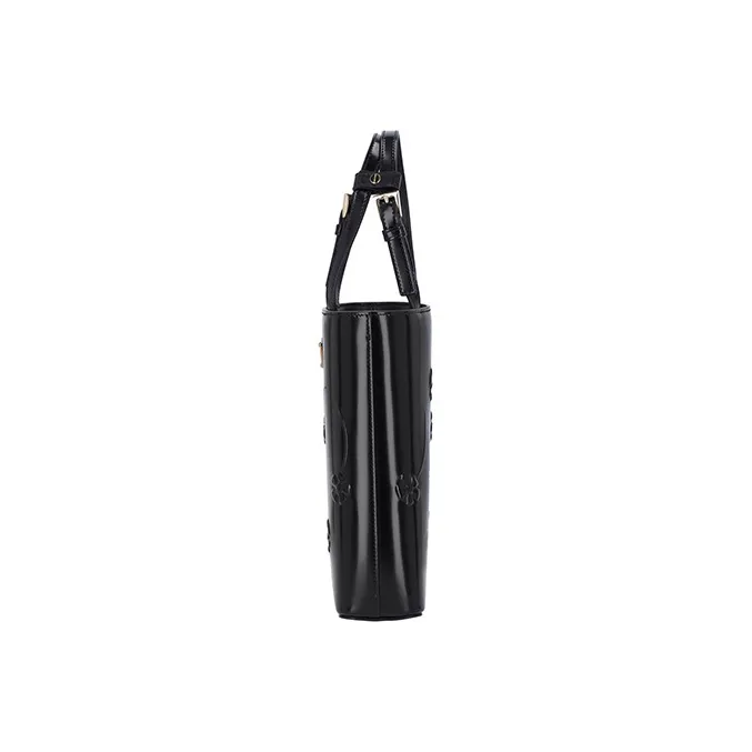 PRADA Leather Tote Bag, Shopping Bag, Shoulder Bag, Crossbody Bag, Handbag Mini Women's Black-2