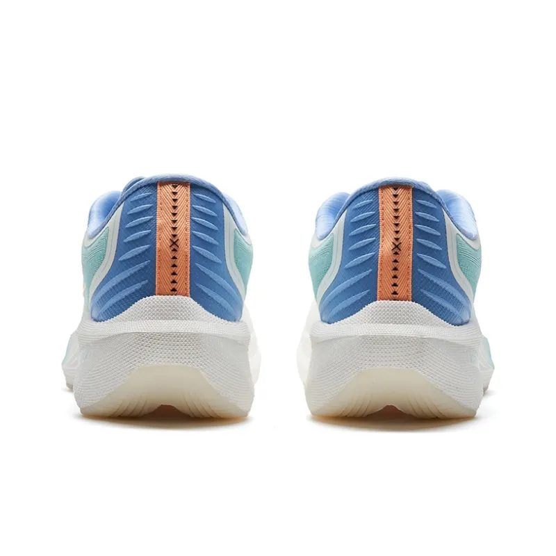 XTEP Anti Slip Wear Resistant Low Top Casual Running Shoes Men's Sail White/Wool Moon Blue-3