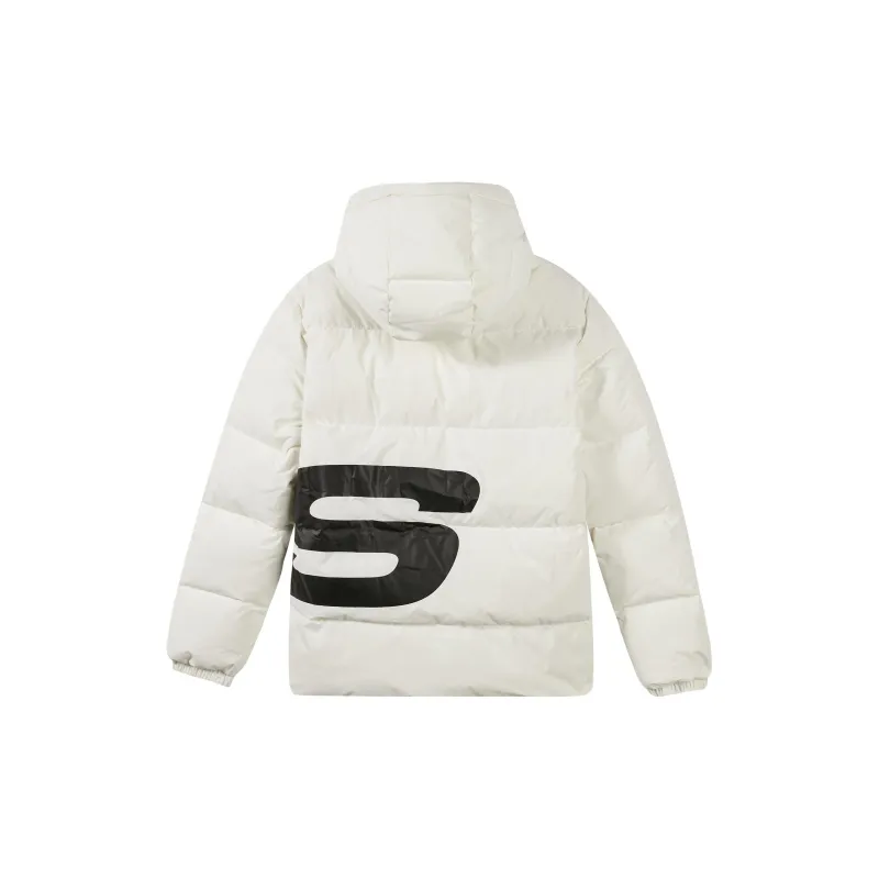 Skechers Colorful Down Jacket Men's Marshmallow White/0074-1