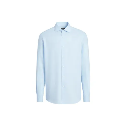 Ermenegildo Zegna Shirts Men Blue