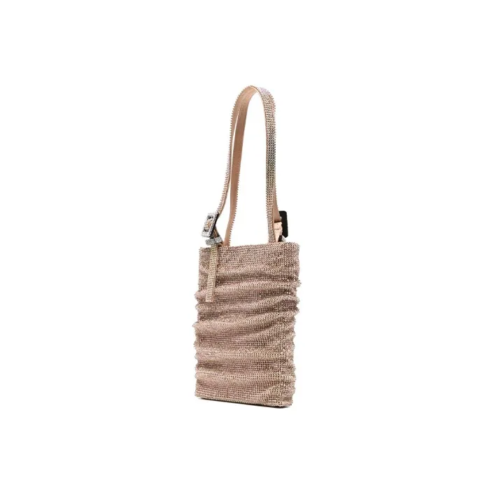BENEDETTA BRUZZICHES Fabric Glass Handbag Regular Women's Rose Gold-1