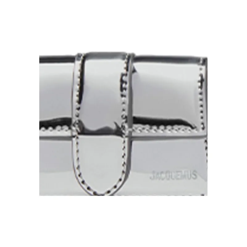 Jacquemus Polyurethane Earphone Case Mini Women's Silver-1