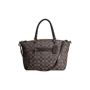 COACH Prairie Fabric Tote Bag Shopping Bag Shoulder Bag Crossbody Bag Handbag Large Size Women's Black