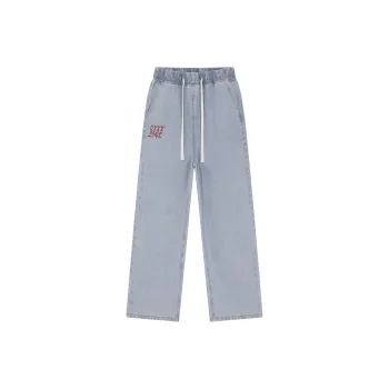 GXXX Fall And Winter Style Straight Fit Jeans Unisex