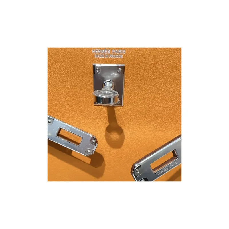HERMES Kelly Danse Swift Calfskin One Shoulder Crossbody Clutches Regular Women's I9 Abricot Apricot-6