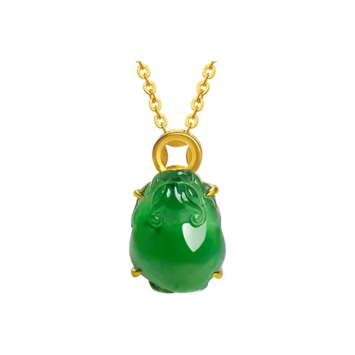 With The Heart Of The Jade Ice Glutinous Jadeite Necklaces Women's