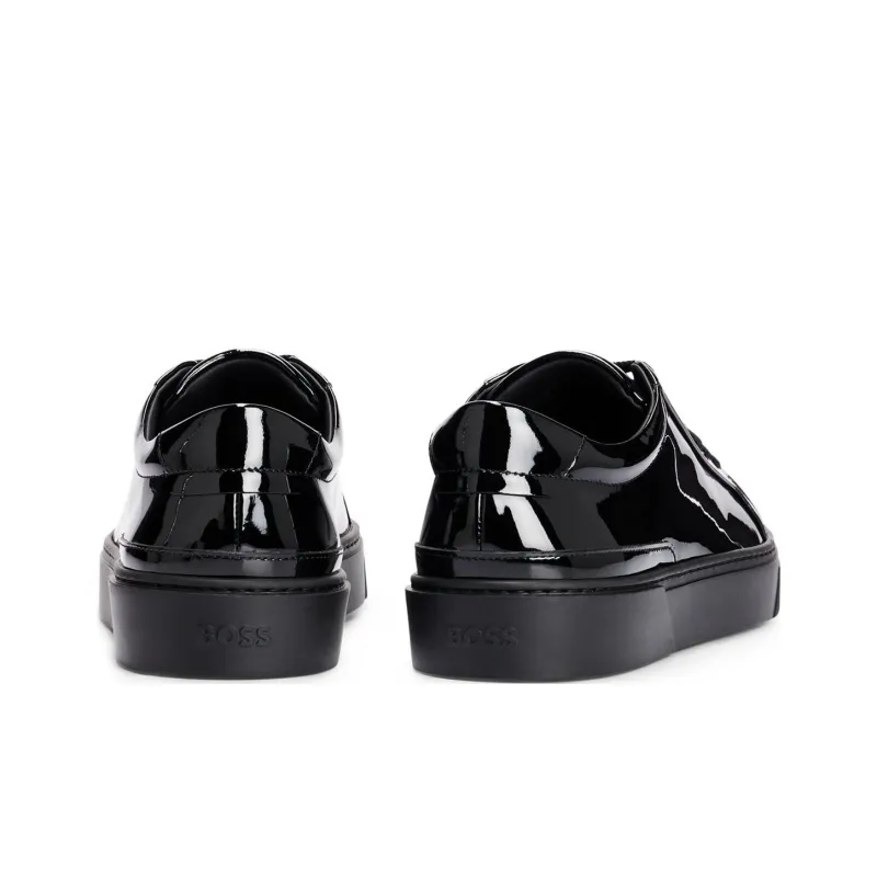 HUGO BOSS Low Top Skateboard Shoes Men's Black-2