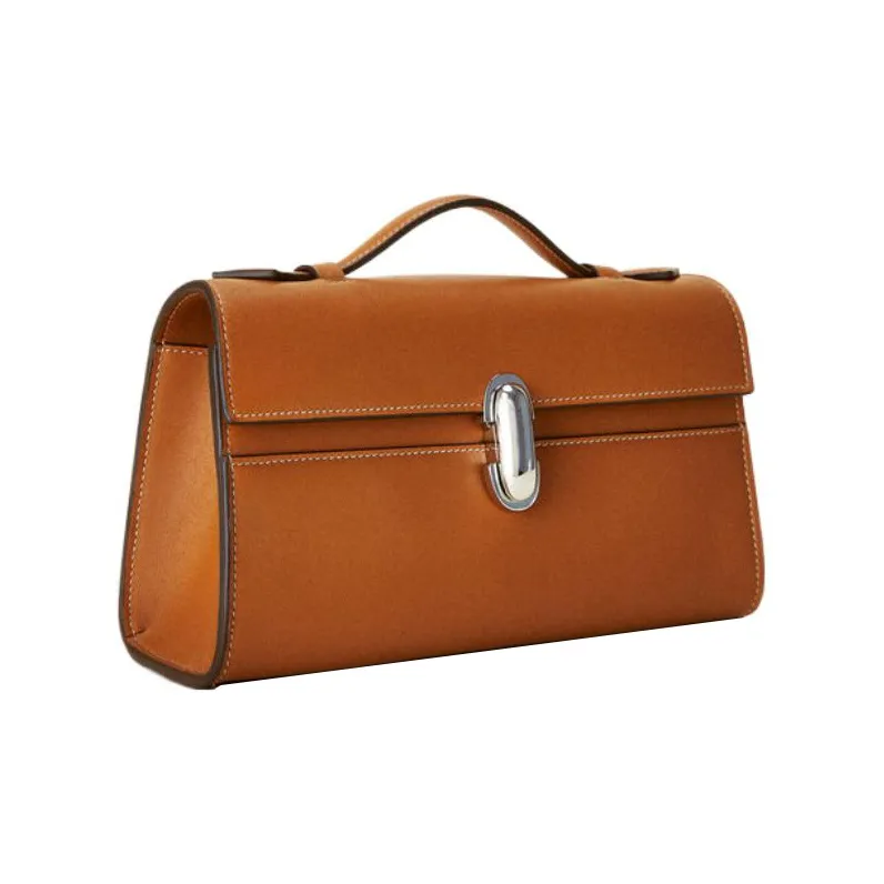 SAVETTE Calfskin Handbag Regular Women's Brown-1