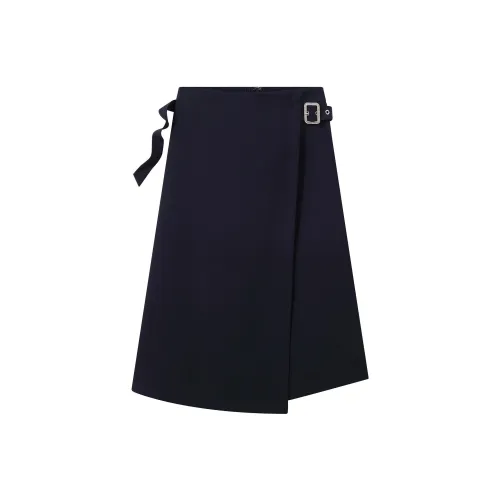 FINITY Casual Long Skirts Women's Navy Blue