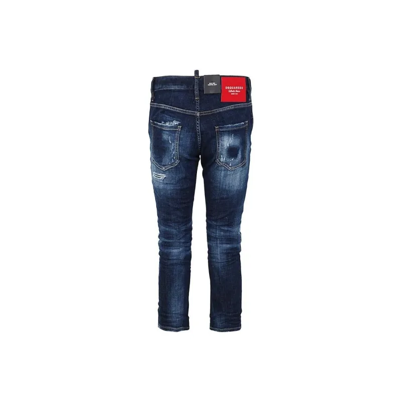 DSQUARED 2 24/7 Low Rise Distressed Skinny Jeans-1