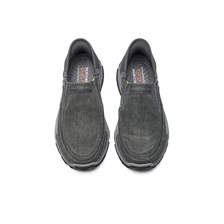 Skechers Slip Ins Men's Casual Shoes Men's Charcoal Gray-3