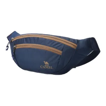 CAMEL Fabric Crossbody Bag Sling Bag Cell Phone Pouch Fanny Pack Unisex Black Gray Green Dark Cyan Blue