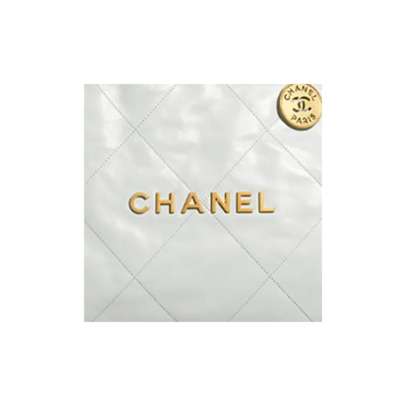 CHANEL 22Bag Cow Leather Trash Bag, Tote Bag, Shopping Bag, Handbag, Shoulder Bag Women's Light Blue-4
