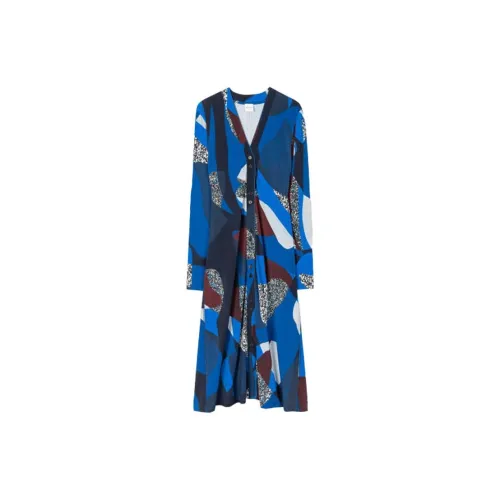 Paul Smith Long-Sleeved Dresses Women's Blue