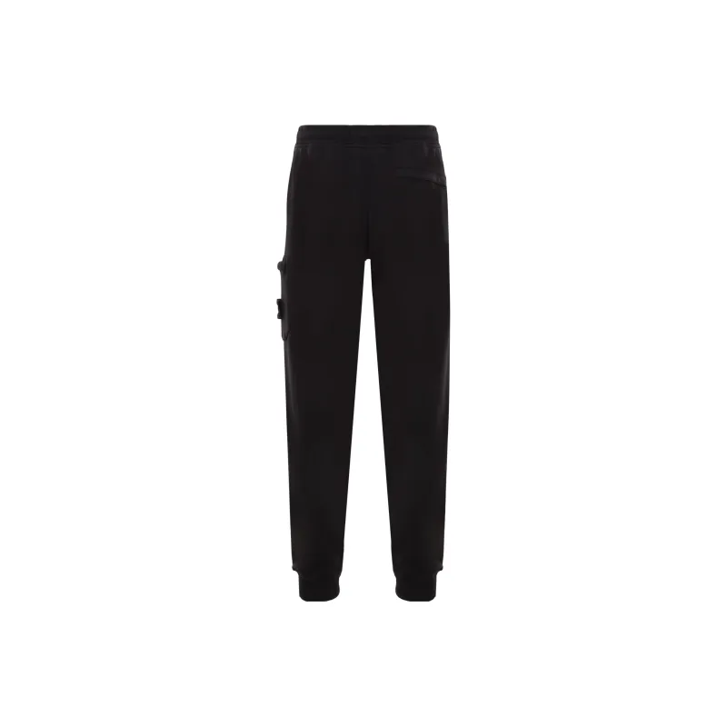 STONE ISLAND Logo embroidered Cotton Track Pants-1