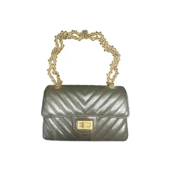 CHANEL 2.55 Wrinkled Cow Leather Mouth Cover Bag Crossbody Bag Shoulder Bag Women's Cuban Green