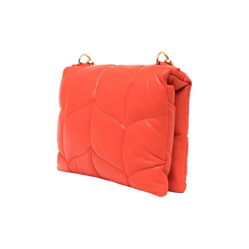 Mulberry Leather Shoulder Bag Crossbody Bag Small Size Women's Red-1