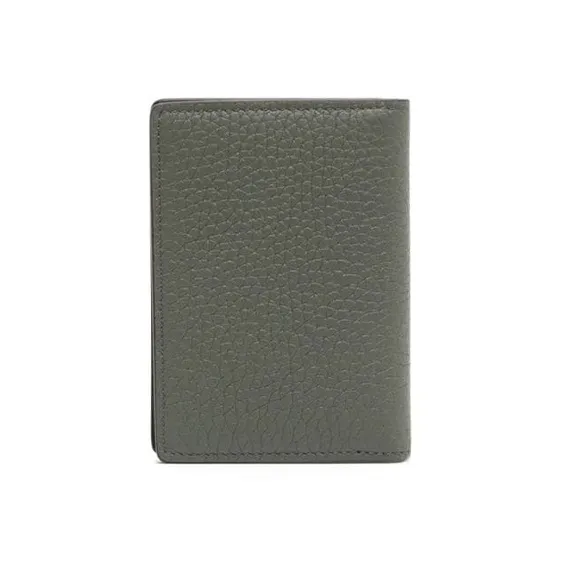 Mulberry Calfskin Card Holder Men's Dark Green-1