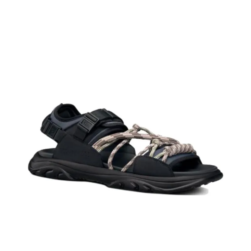 DIOR H Town Sandal Black Gray Brown-1