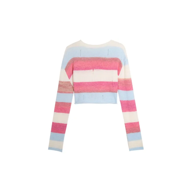 Zeng Xiaoxian Sweaters Women's Multicolor Stripes-1