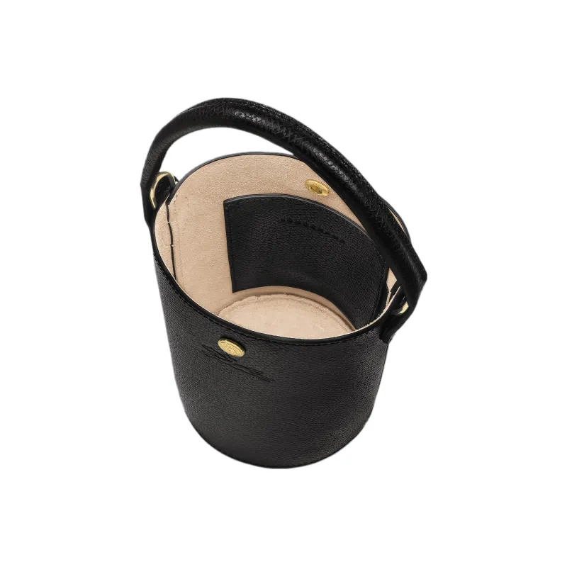 LONGCHAMP Épure Cow Leather Bucket Bag, Handbag, Shoulder Bag, Crossbody Bag Extra Small Women's Black-3