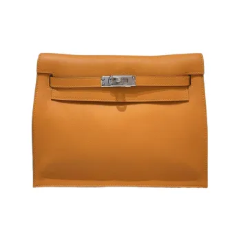 HERMES Kelly Danse Swift Calfskin One Shoulder Crossbody Clutches Regular Women's I9 Abricot Apricot