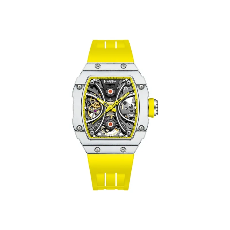 HaofaTourbillon 1909L 1 Mechanical Movement Watch Women's Watch Cut Out Dial-15