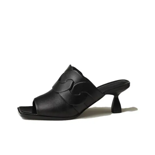 HERMES Hanna Slide Slippers Women's Black