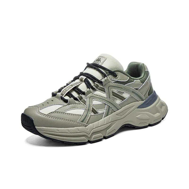 Kappa Anti Slip Wear Resistant Breathable Lightweight Low Top Chunky Sneakers Unisex Elm Green Pistachio Yellow-2