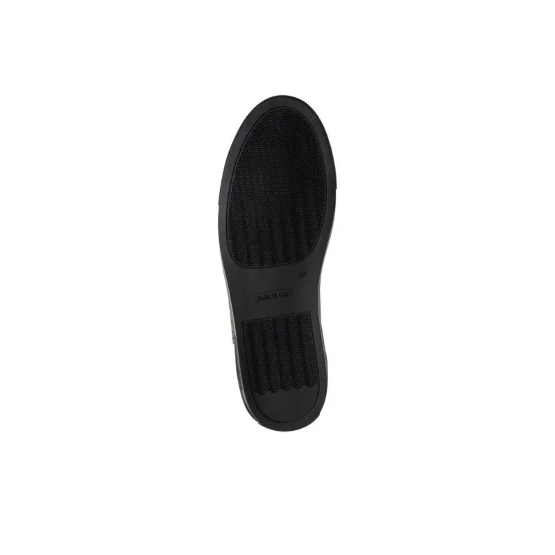 MOSCHINO Logo-debossed Leather Sneakers-4