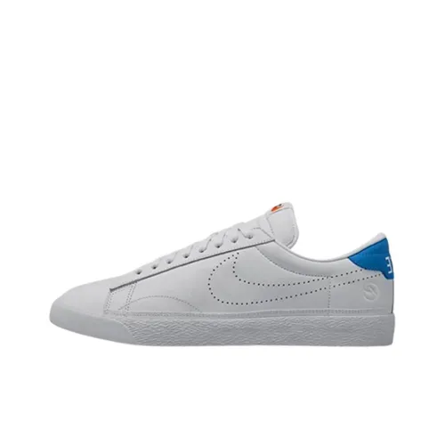 Fragment Design X Nike Skateboard Shoes Unisex Low-Top White/Blue