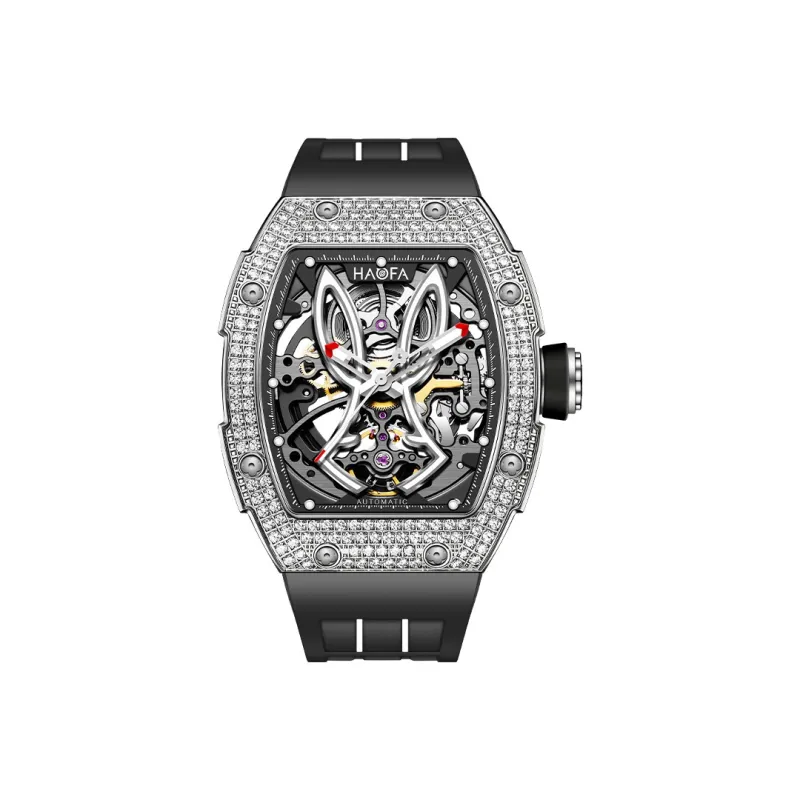HaofaTourbillon Mechanical Movement Men's Watches White Dial-1