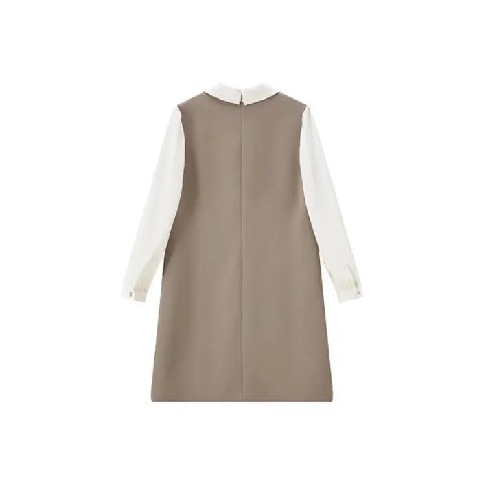 FINITY Long Sleeved Dresses Women's Khaki-1
