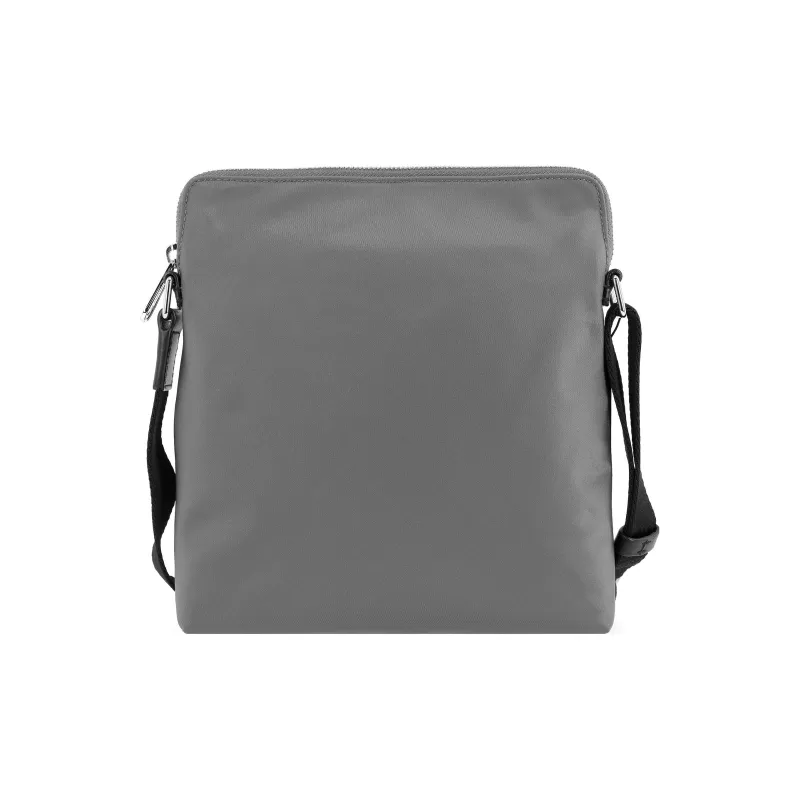 Burberry Logo Print Nylon Crossbody Bag Charcoal Gray-2