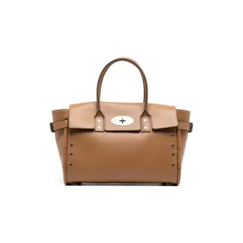 Mulberry Bayswater Calfskin Handbag Regular Women's Earth Yellow