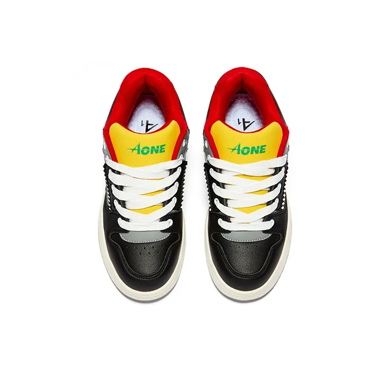 A1 Puffy Shoes Coverage Thermal Abrasion Resistant Breathable Low Top Skateboard Shoes Unisex-90