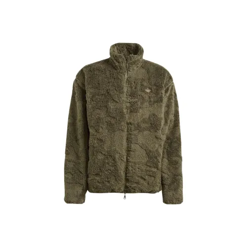 Adidas Originals Adv Camo Fleece Jackets Men Olive Green