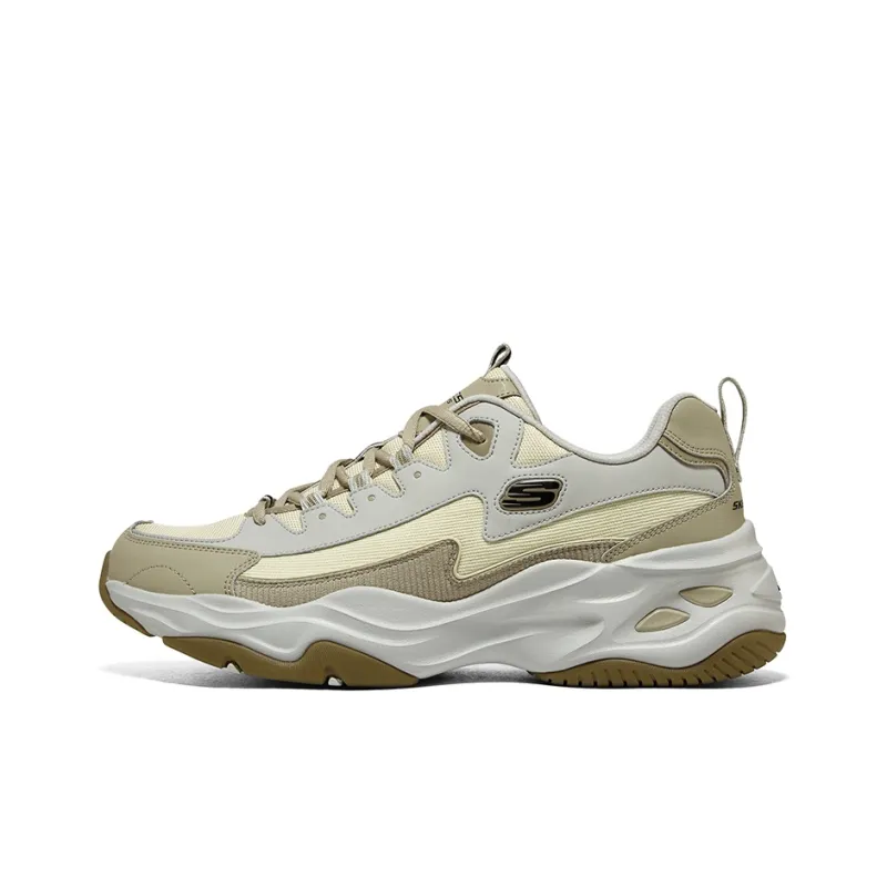 Skechers D'Lites 4.0 Shoes 'White Yellow Olive'-0