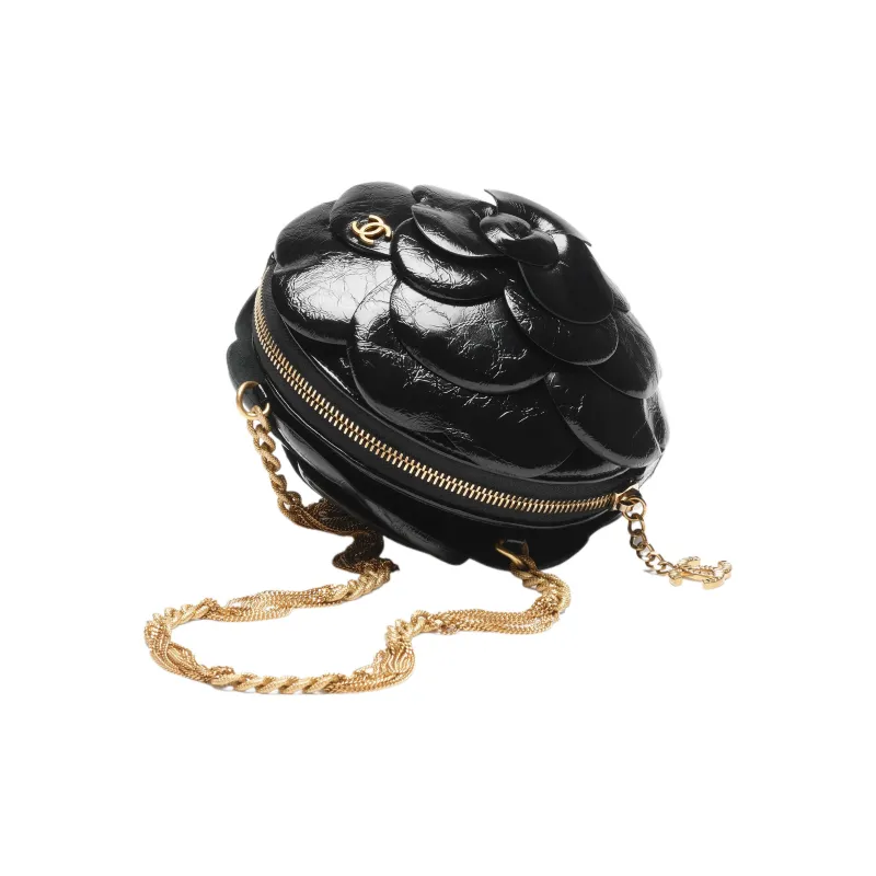 CHANEL Calfskin Evening Bag, Clutch, Shoulder Bag Women's Black-2