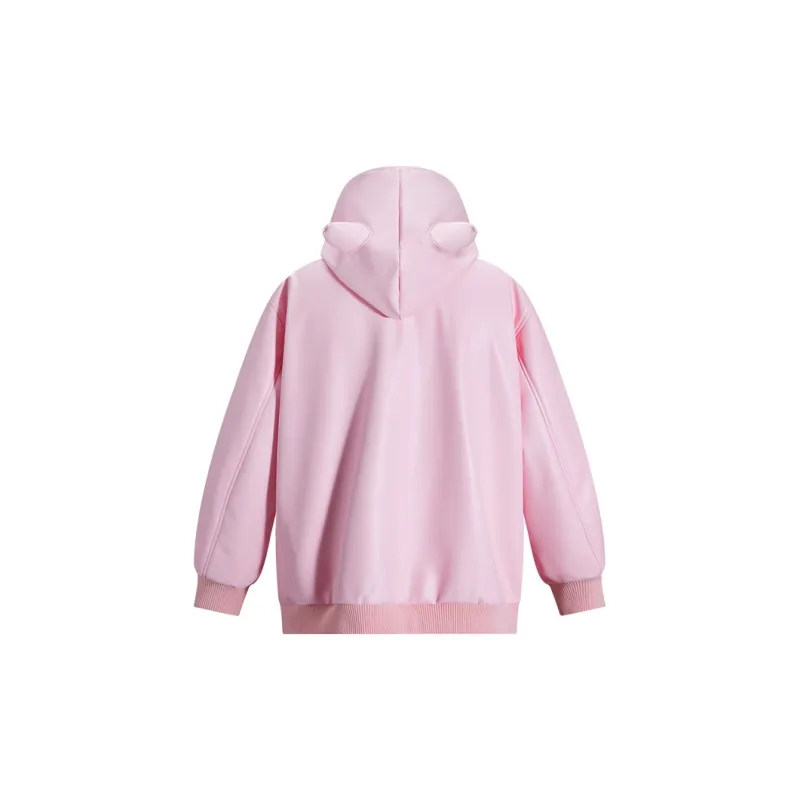 KAKAZZY Spring And Autumn Jackets Coats Unisex Pink-4