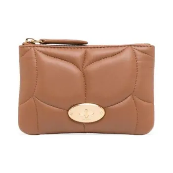 Mulberry Quilted Leather Wallet Women's Brown