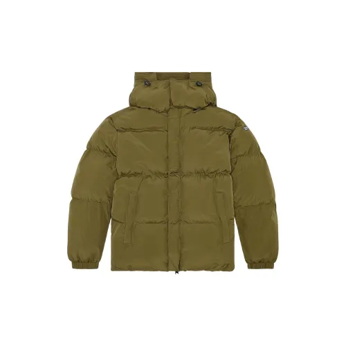 DIESEL Puffer Jackets Men Olive Green