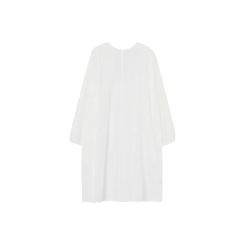 Yohji Yamamoto Long Sleeved Dresses Women's White-1