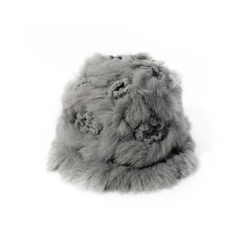 CMFY Acrylic Rabbit Fur Beanies Women's-1