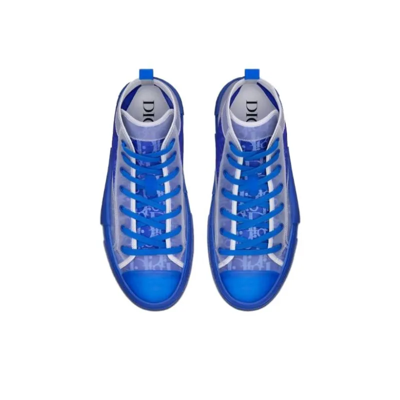 DIOR B23 High Top Blue DIOR Oblique Canvas-4