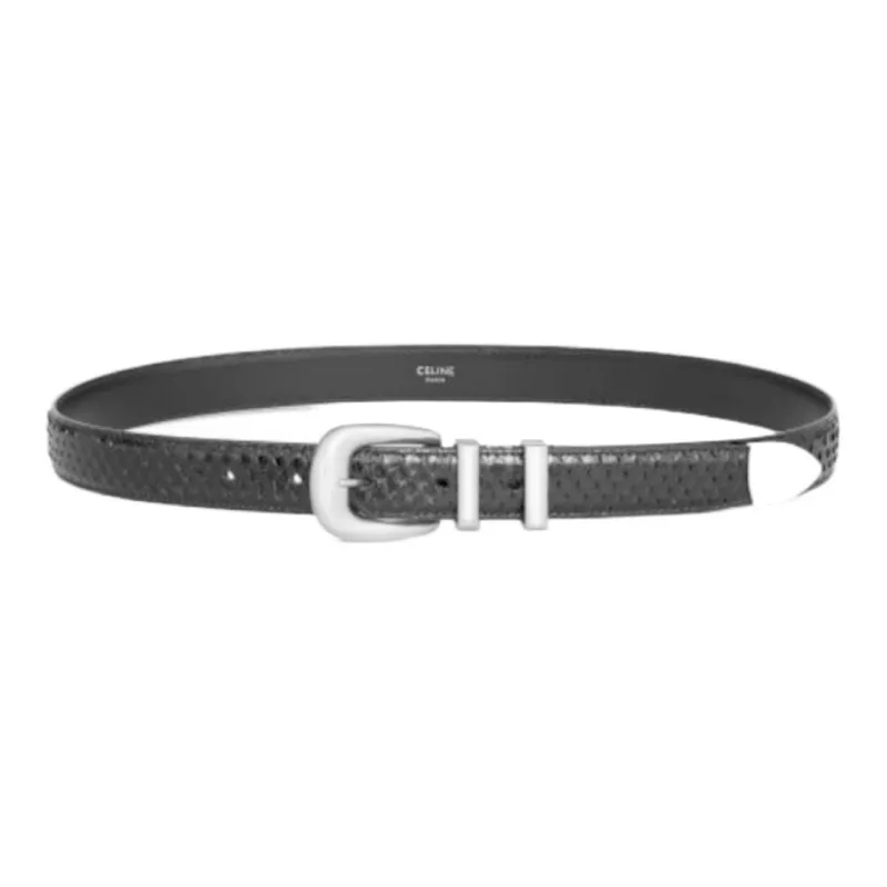 CELINE Medium Western Belt In Python-1