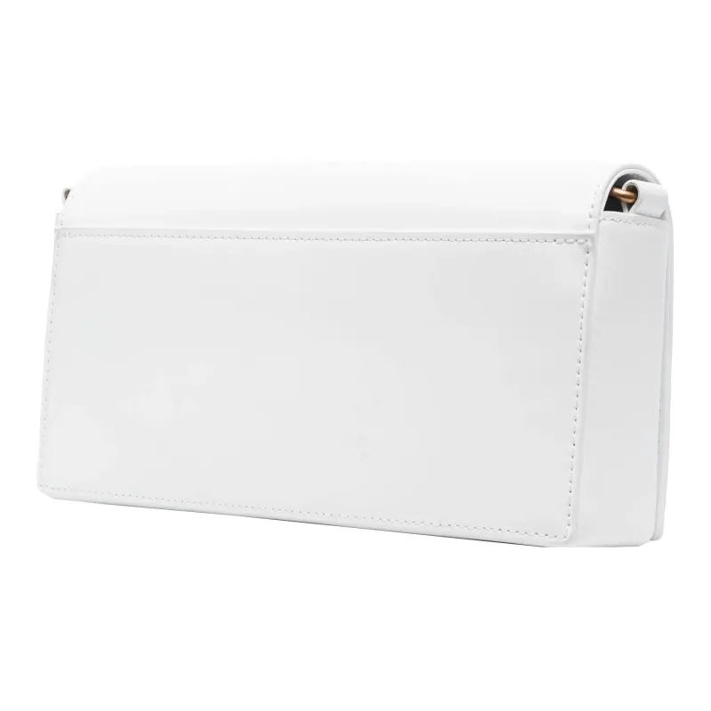 DIESEL Cow Leather Crossbody Bag, Shoulder Bag Women's White-1